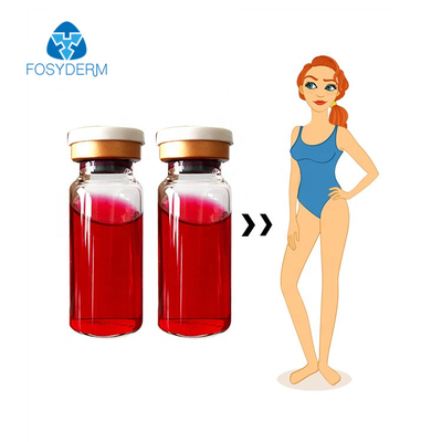 La soluzione lipolitica rossa 10ml Mesotherapy del siero iniettabile di Fosyderm per grasso si dissolve