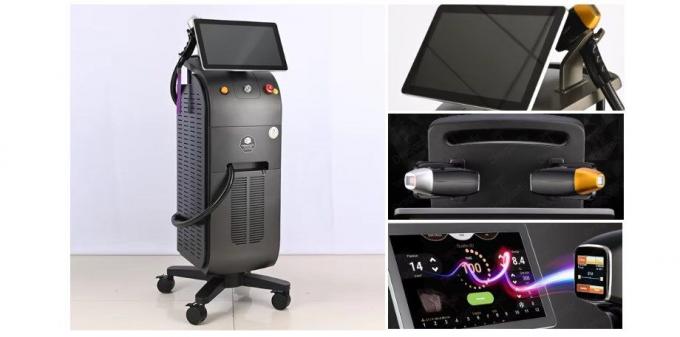 Laser di depilazione permanente Ultra-sottile schermo 4k 808nm diodo laser depilazione laser di titanio 1