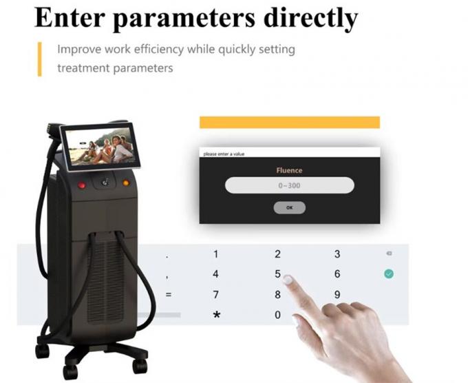 Potente nuovo diodo di ghiaccio da 808 nm Trio 3 onde diodo laser 810 nm depilazione 808 nm depilazione 3 onde Titanio Medical Machi 0