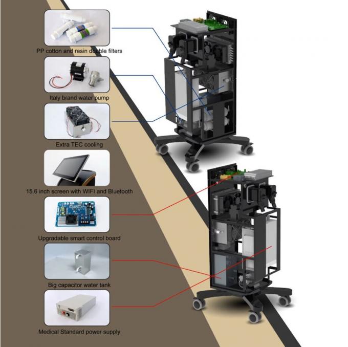 Potente nuovo diodo di ghiaccio da 808 nm Trio 3 onde diodo laser 810 nm depilazione 808 nm depilazione 3 onde Titanio Medical Machi 1