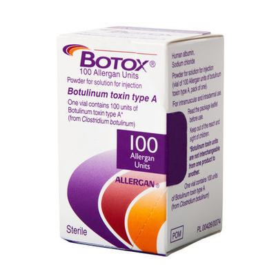 100 IU di tossina botulinica Iniezione Rimozione delle rughe Allergan Disport Botulax