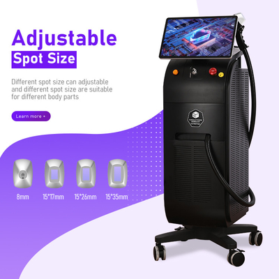 Diodo Laser depilazione macchina 3 onde commutabile spot ghiaccio titanio depilazione