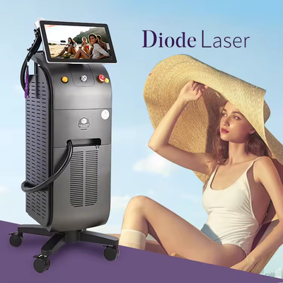 Intelligente per tutti i tipi di pelle Laser depilazione macchina con schermo 4K