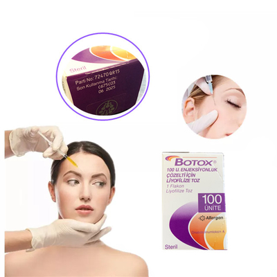Allergan 100unità Tossina botulinica Iniezione Bellezza Cura della pelle per le rughe