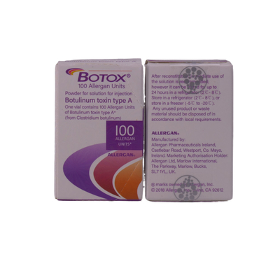 Iniezione di Botox Allergan 100 Unità per la Rimozione delle Rughe