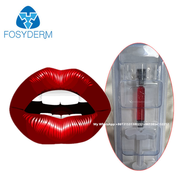 Riempitore per labbra rosso Acido ialuronico Iniezione di riempitore cutaneo con vitamina B12 per labbra 1 ml