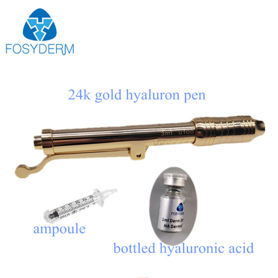 Trattamento indolore per l'anti grinza, ringiovanimento della penna di Hyaluron dell'oro 24k della pelle