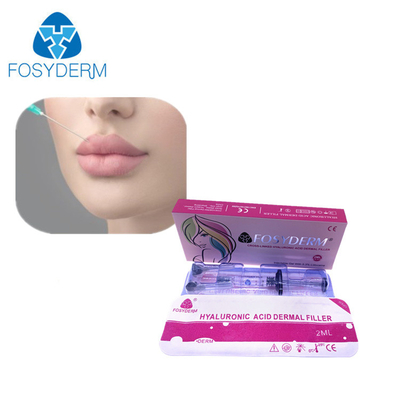 Riempitore cutaneo acido iniettabile di Fosyderm Hyaluornic con i riempitori del fronte del naso del labbro del lidociane 2ml