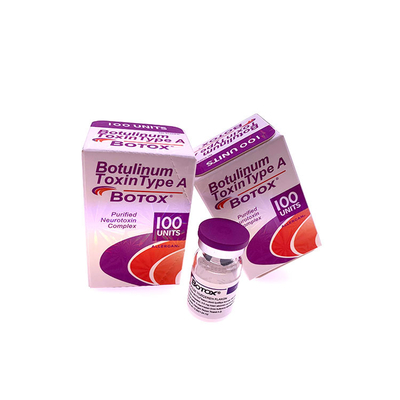 L'anti fronte della tossina botulinica 100IU corruga l'iniezione bianca della polvere del botox di Allergan