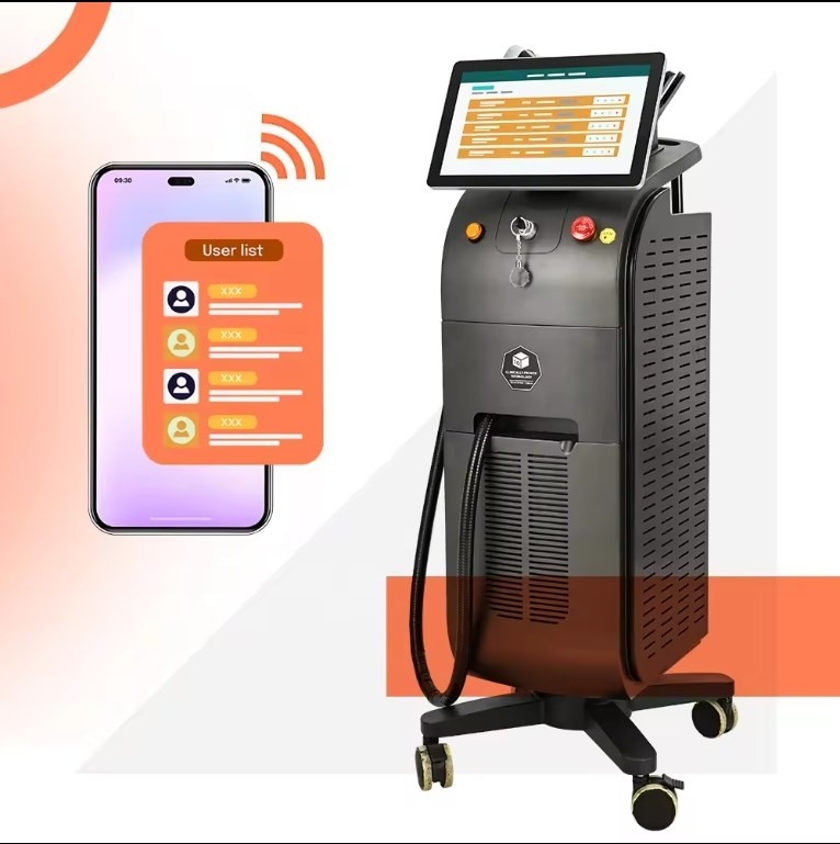808nm Un/Doppia Maniglia 1200W 1800W Diode Laser Machine depilazione ghiaccio Titanio Per Salone