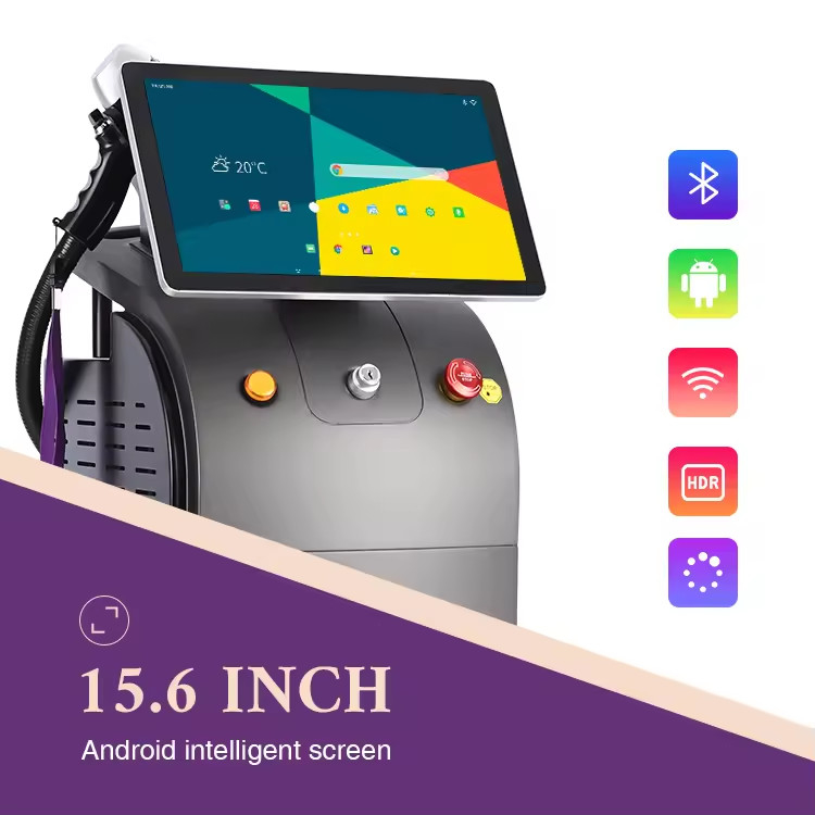 Fluence 10-120J/cm2 808nm Diode Laser Hair Removal Machine per tutti i tipi di capelli e pelle