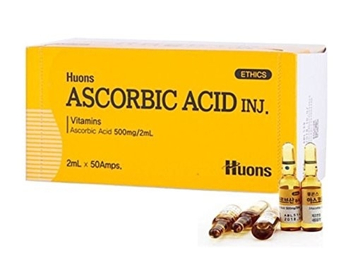 Acido ialuronico e vitamina C combinati in Huons Acido ascorbico Trattamento sbiancante per la pelle luminosa