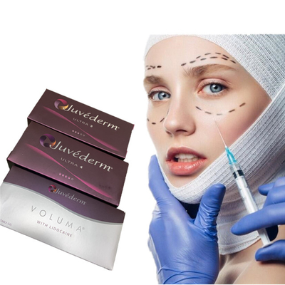 L'incrocio di Juvederm Ultra3 Ultra4 Voluma ha collegato il riempitore cutaneo 2x1ml per il fronte