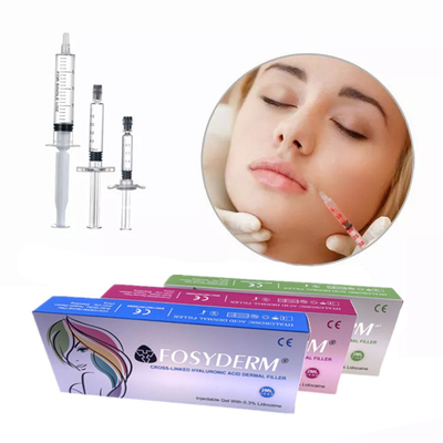 Iniezione di sodio filler dermico acido ialuronico reticolato da 1 ml