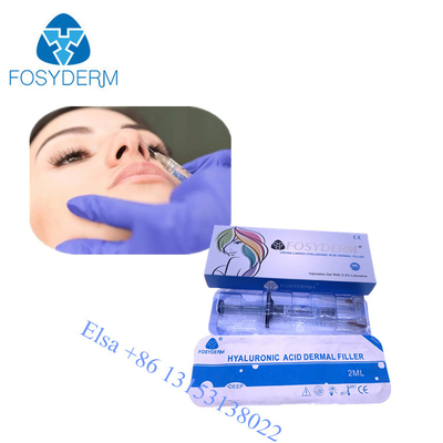 Riempitore cutaneo acido iniettabile di Fosyderm Hyaluornic con i riempitori del fronte del naso del labbro del lidociane 2ml